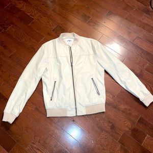 Zara Man light leather jacket
